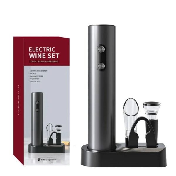 Set ouvre-bouteille de vin électrique 5 en 1 – Ouvrir, servir et conserver